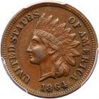 1864 Indian Head 1C. Bronze, with L PCGS EF45 BR