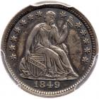 1849 Liberty Seated H10C PCGS AU50