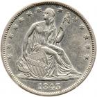 1843 Liberty Seated 50C PCGS AU55