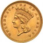 1862 $1 Gold Indian