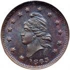 1863 NGC MS63 BR