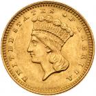 1862 $1 Gold Indian PCGS MS63