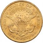 1873 $20 Liberty. Open 3 - 2