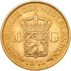 Netherlands. 10 Gulden, 1911 Unc - 2