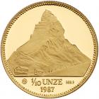 Switzerland. 1/10 Unze, 1987 PCGS PF68 DC - 2