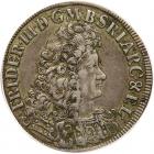 German States: Brandenburg. 2/3 Taler, 1691-WH (Cleves) PCGS EF45