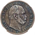 German States: Prussia. 5 Marks, 1875-B NGC EF45