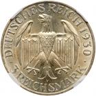 Germany. 3 Reichsmark, 1930-F NGC MS63 - 2