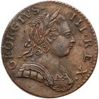 Great Britain. Counterfeit or 'Evasion' Halfpenny, 1775 Choice EF