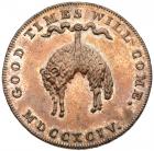 Great Britain. Halfpenny Token, 1794 ProofLike Brilliant Unc