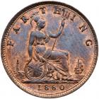 Great Britain. Farthing, 1880 Choice Unc - 2