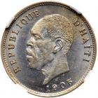 Haiti. 5 Centimes, 1905 NGC MS64