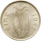 Ireland. Halfcrown, 1942 PCGS MS63