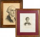 Abraham Lincoln and George Washington Engravings