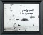 Band of Brothers Member Sgt. Wild Bill Guarnere--Signed Photo of D-Day Parachute Drop