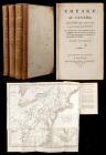 Weld, Isaac <I>Voyages au Canada dans les Années 1795-1796 et 1797</I>, 3 Volumes, With Folding Map of North America and 11 Plat