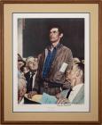 Rockwell, Norman -- Signed Collotype Print: "Freedom of Speech"