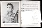 Johnny Cash: Legendary Singer and Songwriter -- Rare Signed Vintage Souvenir Picture and Song Book and Signed Note