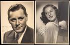 Two Stunning Oversized Portraits: Barbara Stanwyck and Herbert Marshall, Signed and Inscribed