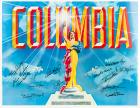 Columbia Pictures' Greatest Western Stars: 15 Authentic Signatures on Columbia Pictures Logo