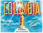 Columbia Pictures' Greatest Western Stars: 15 Original Signatures on Columbia Pictures Logo