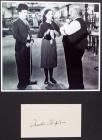 Charlie Chaplin "The Tramp" -- Lovely Signed Autograph Leaf ca. 1930s with Modern Times Photo