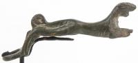 Roman, ca. 2nd-3rd century Bronze Panther-form Handle.