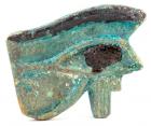 Egypt. Turquoise Faience Eye of Horus Amulet (udjat). XXI-XXVI Dynasty, 1075-525 B.C.