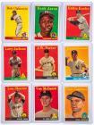 1958 Topps Variation; Nine (9) Card Collection