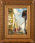 Damian, Contemporary Coastal California Artist in Spectacular Antique German Frame