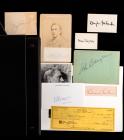 Over 40 Legends of Hollywood Autographs Including Cagney, Barrymore, Fairbanks, Olivier, Guinness, West & Pickford