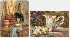 Vlasov, Vladimir -- Paired Still Life Paintings, Both Oil on Paper