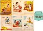 Disney Collectibles: 1935 Donald Duck Storybook, 1938 Authorized Snow White Story Book & Disney World Railroad Valve Cover