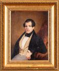 Wonderful 1835 Original Portrait of G. Foote Leathatt.