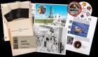 Terrific Collection of Space Ephemera: Apollo 11 Kapton Foil on COA, 70mm Transparencies, Dick Slayton Patch and More