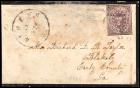 Postmaster Provisionals Athens, Ga., 1861, 5c Purple on Mourning cover