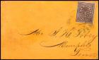 Postmaster Provisionals, Nashville, Tenn., 1861, 5c Violet Brown on Neat Cover