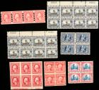 1901-1950s Holding of 300 Stamps, Position Pieces & Plate Blocks