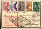 Nov 13, 1930 Switzerland to U.S.A .Via Friedrichshafen DO-X Flight Card, Jan 31, 1930 Bordpost Cancel