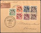 Aug 17, 1931 Surinam to Curacao DO-X Cover with Complete Set Franking