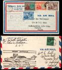 Aug 19-20, 1931 Trinidad & Antigua DO-X Flight Covers, 5 Covers