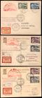 1931 Russia Polar Zeppelin Flights, 9 Covers & Cards