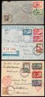 1933-1935 Paraguay Despatch Zeppelin Flight Cover Group, 6 Covers