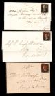 1840-1841, Valuable 1d Black Cover Group, 15 Covers