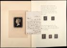 1840, Interesting Penny Black Collection, 11 Items with Rowland Hill A.L.S.