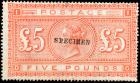 1882, Queen Victoria, L5 Orange on White Paper, Specimen Overprint