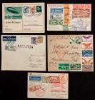 1933 Zeppelin Flight Cover & Card Collection, 33 Items