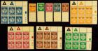 ISRAEL (1948) First Postage Due, Tab Singles & Plate Blocks of 6, NEVER HINGED