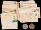 Researcher's Paradise--Small Box Loaded With 19th and Early-to-mid 20th Century Covers, Documents, and Paper Memorabilia