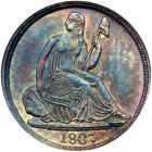 1837 Liberty Seated H10C NGC MS65